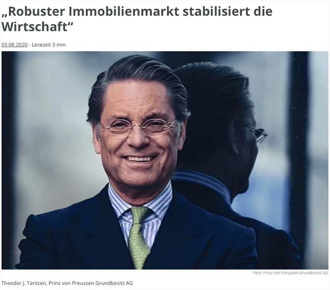 "Robuster Immobilienmarkt stabilisiert die Wirtschaft"